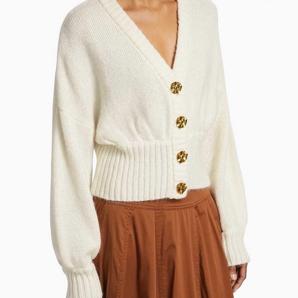 Farm Rio
Ribbed Goldtone-Buttoned Cardigan - Picture 4 of 10